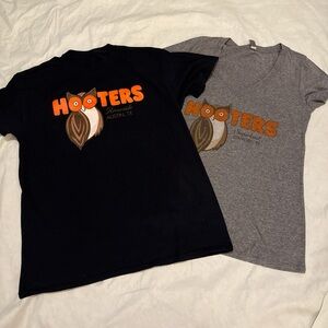 Hooters Black and Gray T-Shirts